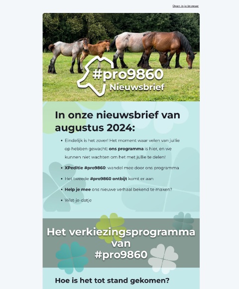 print van de twaalfde nieuwsbrief